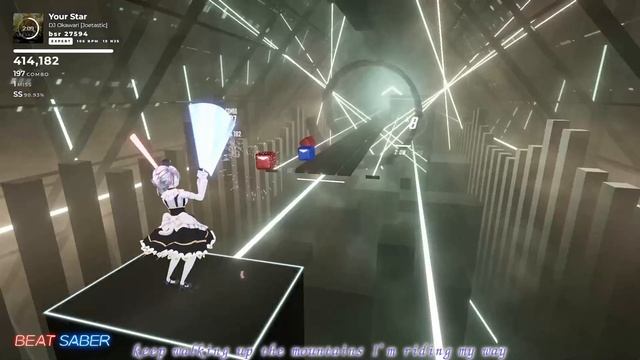 【BeatSaber】Your Star / DJ OKAWARI ft. Stephanie【低スペックPCとOculus Quest 2だけでトラッキング】 смотреть онлайн