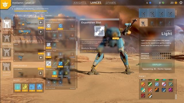 Galahad 3093 Loadout Screen Overview смотреть онлайн