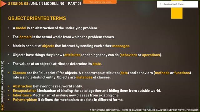BUSINESS ANALYSIS MASTER CLASS - SESSION 08 (UML 2.5 MODELLING -PART 01) смотреть онлайн
