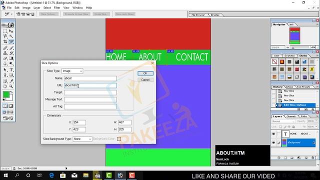 09 Slice Tool Adobe Photoshop for Beginners Class 9 Urdu Hindi смотреть онлайн