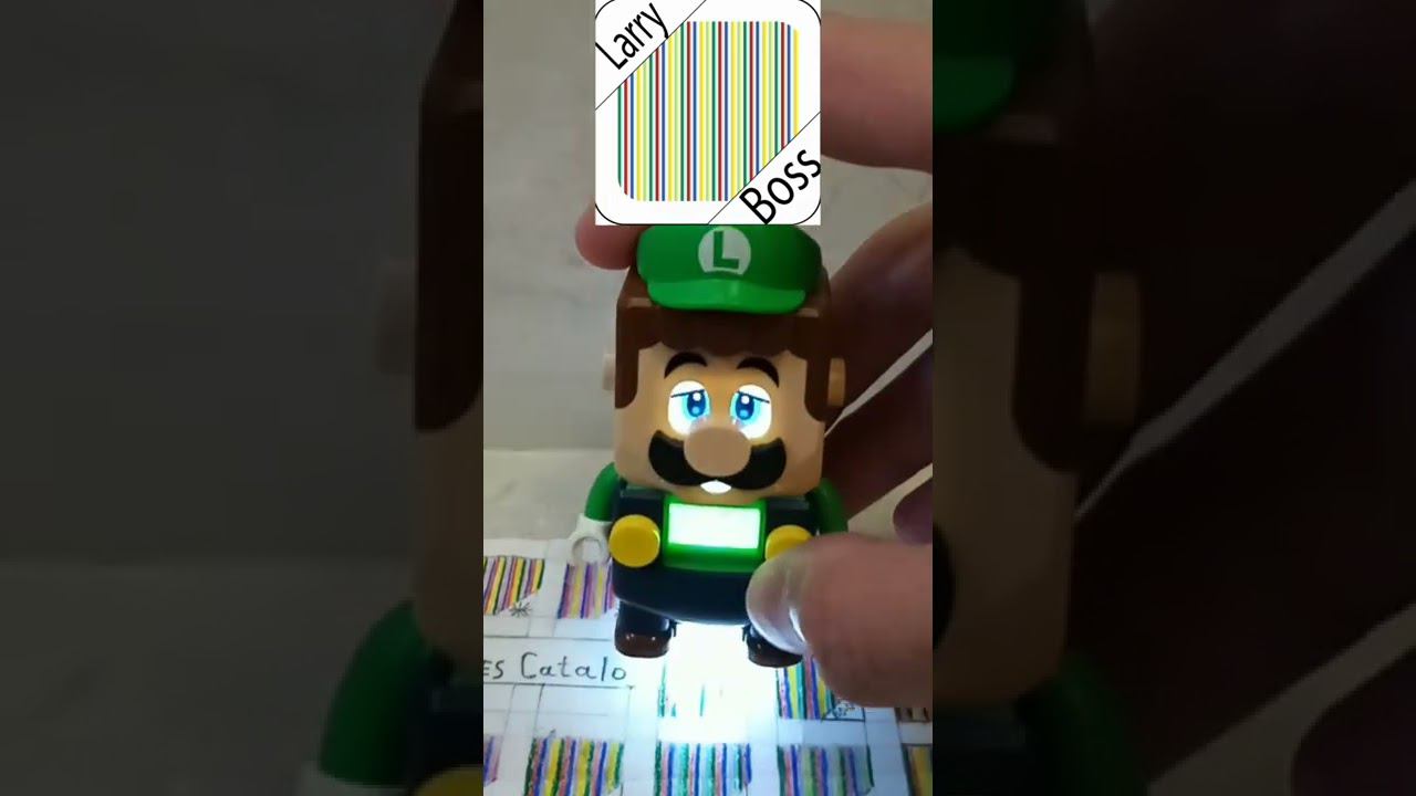 Lego Super Mario! Larry boss barcode draw version check in my catalog! but Luigi #shorts vertical смотреть онлайн