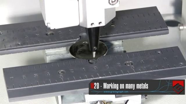 Ударная гравировка на металле на настольном гравере Gravograph-M20 PIX смотреть онлайн