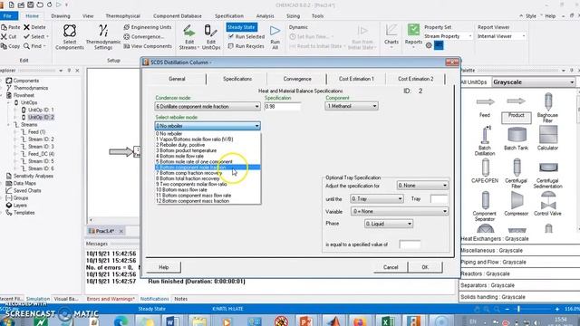Rigorous Distillation Simulation using CHEMCAD смотреть онлайн