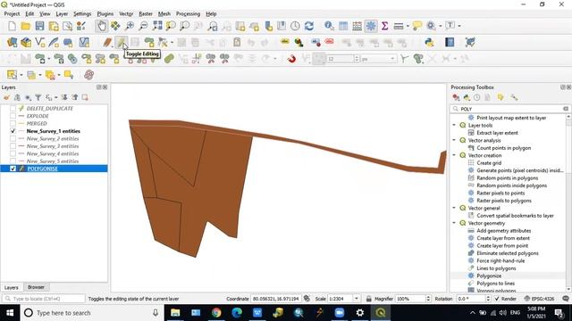 Digitization of DXF format in QGIS смотреть онлайн