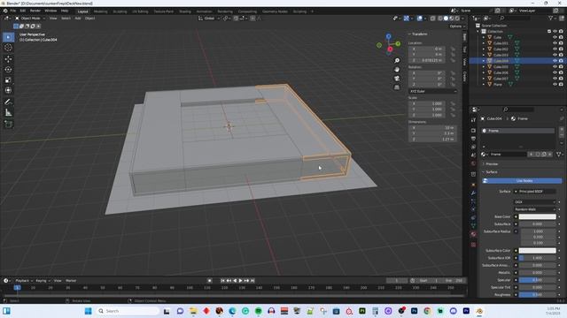 Blender for Second Life: Build a deck for a sunken fire pit - Part 3 смотреть онлайн