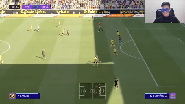 فيفا 21 | مباراة دورتموند ونيوكاسل يونايتد فيفا