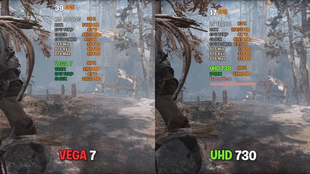 ✅ APU 5600G ( VEGA 7 ) vs i5 11400 ( UHD 730 ) ✅ Test in 15 Games ✅ 2022 смотреть онлайн