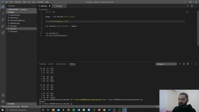 Python OpenCV ile Görüntü İşleme - Piksel ve Renk Kanalı Kavramı смотреть онлайн