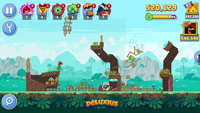 Angry Birds Friends Tournament 1040 Level Four **No Power Ups ***Three Stars*** смотреть онлайн