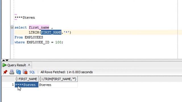Tutorial#37 How to Remove Character/Spaces/String from Column Using with LTRIM function in Oracle смотреть онлайн