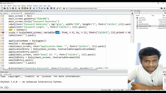 Password Generator using Python, Tkinter and SQLite3 смотреть онлайн