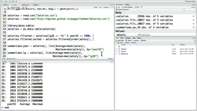 4.4 Summarizing Data Within Groups (Exploratory Data Analysis with data.table) смотреть онлайн
