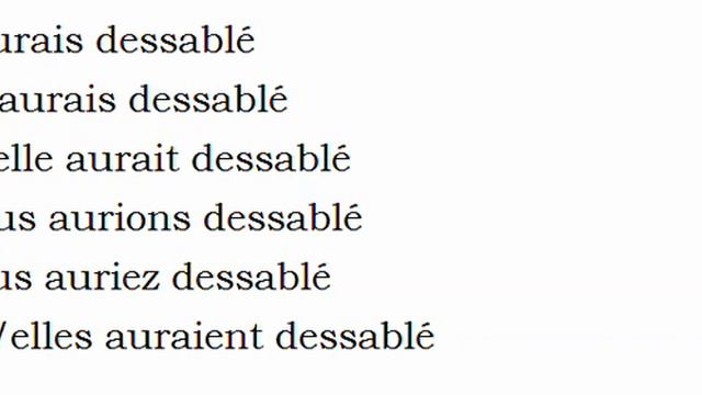 Изучение французского языка = Спряжение глаголов = Dessabler