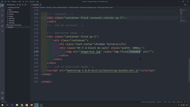 Tutorial Bootstrap 5 : Responsive Image Fluid, Rounded & Thumbnail смотреть онлайн