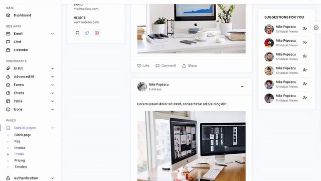 NobleUI - Admin & Dashboard Template | Themeforest Templates смотреть онлайн