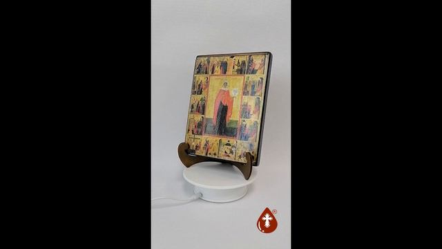 Параскева Пятница с житием XVI век, арт И086 3 15х20х1,8 см смотреть онлайн