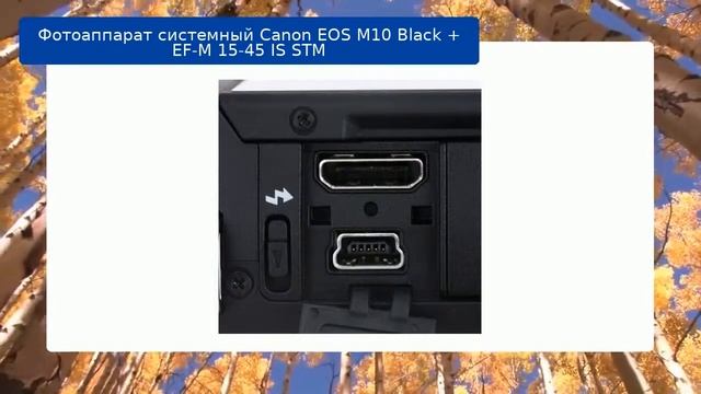 Фотоаппарат Canon EOS M10 Black + EF M 15-45 IS STM обзор