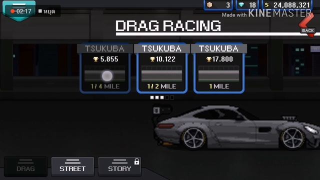 PIXEL CAR RACER : HOW TO TUNE GEAR 1/4 mile : TYRIAF смотреть онлайн
