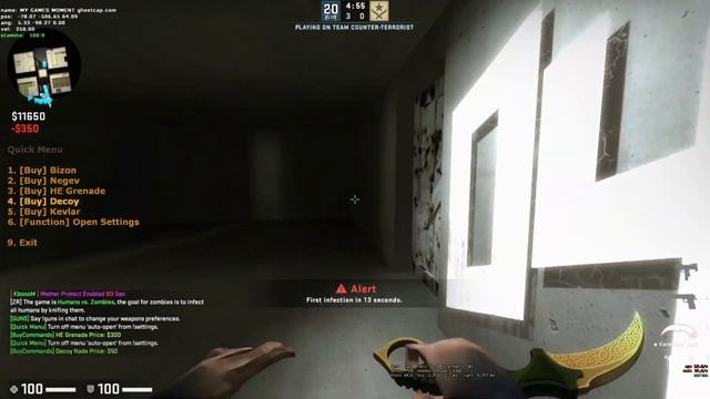 CSGO ZOMBIE SURVIVAL MOD MAP zm_16chambres_fix2 On Ghostcap смотреть онлайн