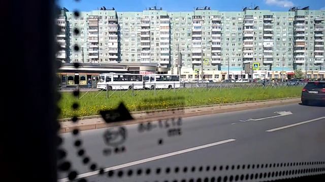 Автобус СПб НефАЗ-5299-30-32 (5299CN) б.2480 по 85 от м.озерки до пр Луначарского через хошимина смотреть онлайн