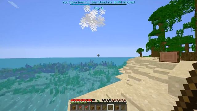 Я Прожил 1 ДЕНЬ в Майнкрафт Хардкоре НА НЕОБИТАЕМОМ ОСТРОВЕ (было сложно) смотреть онлайн