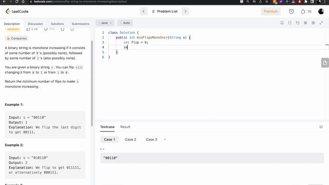 926. || Flip String to Monotone Increasing || Leetcode Daily Challenge || Live-coding||English смотреть онлайн