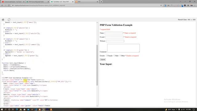 55 Form Validation in php | php bangla tutorial |basic to advanced php смотреть онлайн