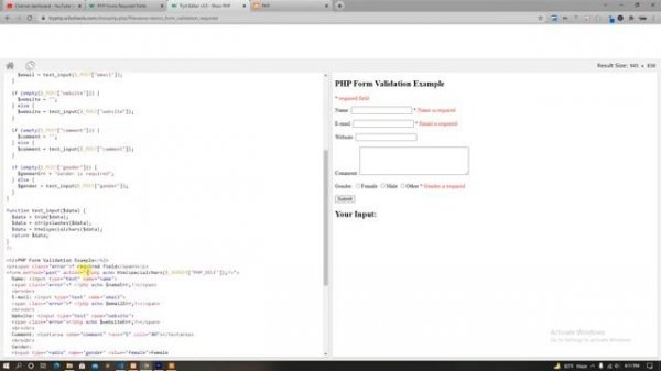 55 Form Validation in php | php bangla tutorial |basic to advanced php