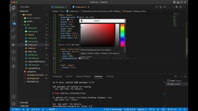 Create Responsive Navbar In React JS | React-Router-Dom | React Tutorials For Beginners ? смотреть онлайн