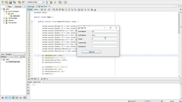 JAVA PROGRAMMING SING UP DESIGN смотреть онлайн