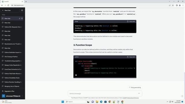 when a python function is decorated in which scopes is that decoration visible смотреть онлайн