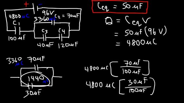 How To Solve Any Circuit Problem With Capacitors In Series and Parallel Combinations - Physics смотреть онлайн