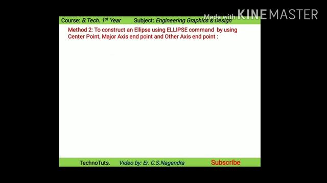 Methods for Constructing an Ellipse using ELLIPSE Command in AutoCAD [By: Er. C.S.Nagendra] смотреть онлайн