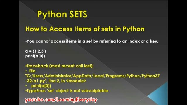 "Exploring Sets in Python: A Comprehensive Guide" смотреть онлайн