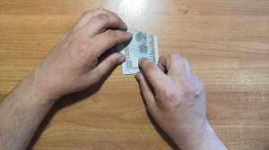 Как сделать ёлочку из денежной купюры.Простая схема оригами.
