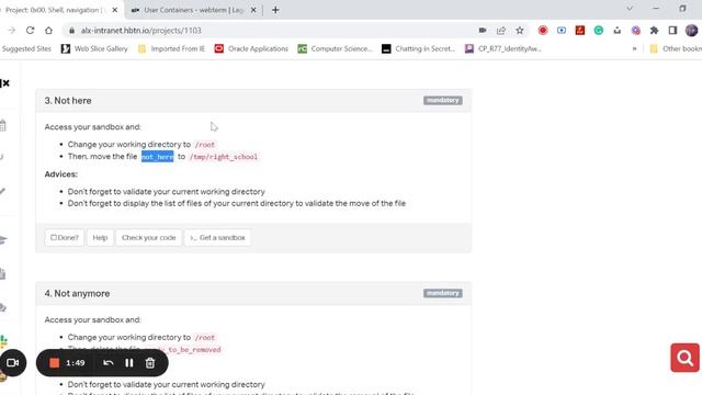 How to move the file not here to /tmp/right_school 0x00 Shell, navigation смотреть онлайн