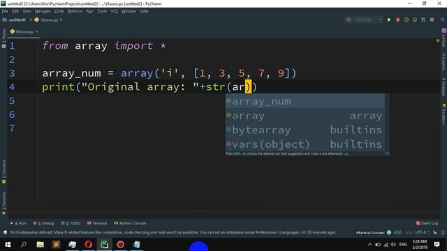 How to to get the length in bytes of one array item in the internal representation in Python смотреть онлайн