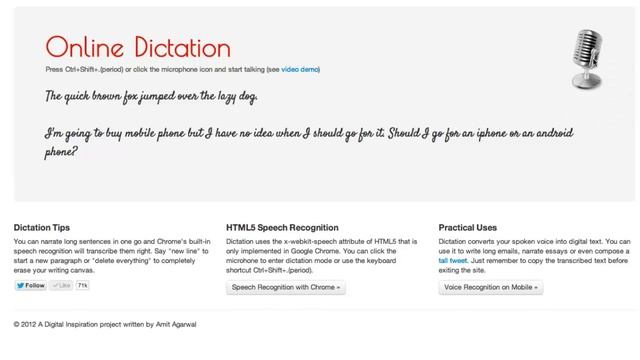 Voice Recognition using Google Chrome смотреть онлайн