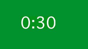 Обратный отсчёт 1 минута футаж хромакей