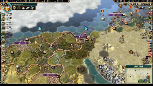 Let's Play Civilization 5 Vox Populi - Rome p.10 (deity, epic) смотреть онлайн