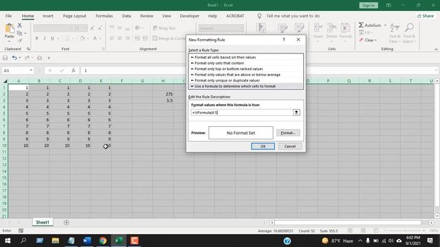 How To Automatically Highlight Cells That Has Formula Using Conditional Formatting смотреть онлайн