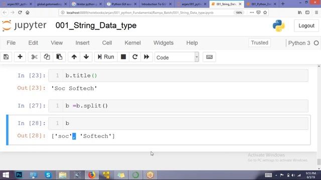 python string Datatype | Soc Softech | Anjan Kumar | Ramya смотреть онлайн