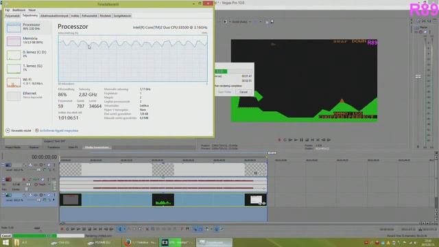 Sony Vegas 13 Intel Core 2 Duo E8500 1280x720p Render смотреть онлайн