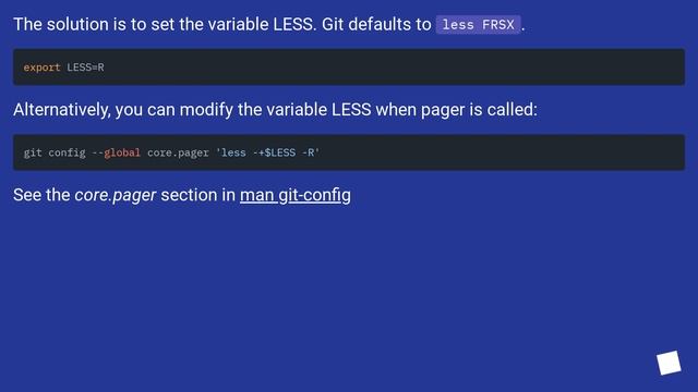 How do i get the git pager to clean up screen output after exit? смотреть онлайн