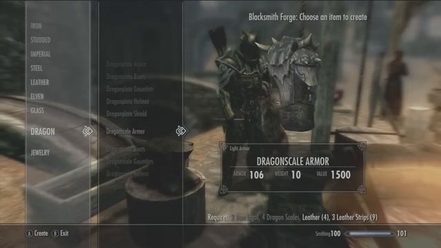 Skyrim Gameplay - Dragon Armor Overview смотреть онлайн