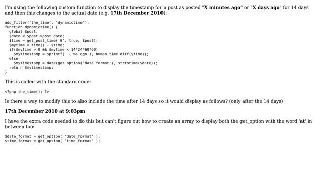 Wordpress: Time & Date on Post - Time Ago Custom Function смотреть онлайн