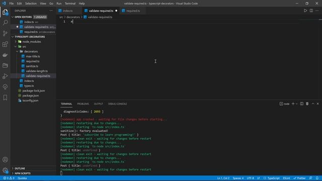 TypeScript Decorators Parameters [3/4] смотреть онлайн