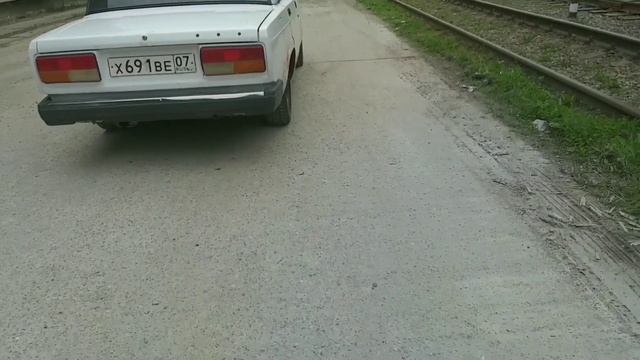 Снова жарим колёса жигули 2107 V8 1UZ смотреть онлайн