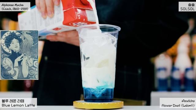 NEW MENU ?Strawberry Ball Latte? ?Gallery Cafe vlog? 【4K】 카페 브이로그 カフェブイログ ASMR смотреть онлайн