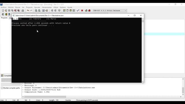 Como usar tabuladores en C++ смотреть онлайн